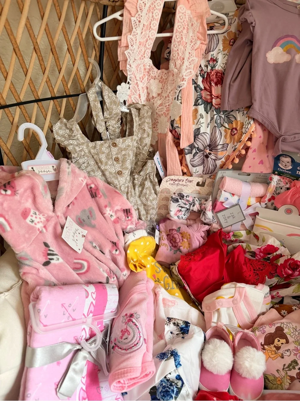 Baby Girl Clothing Bundle - Pink, Cream, White, Mint all NEW